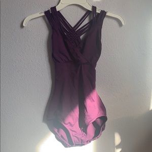 Purple ballet leotard